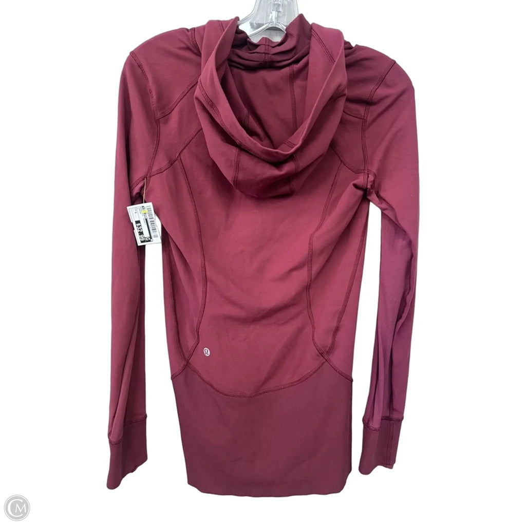 Athletic Jacket By Lululemon In Maroon, Size: 6