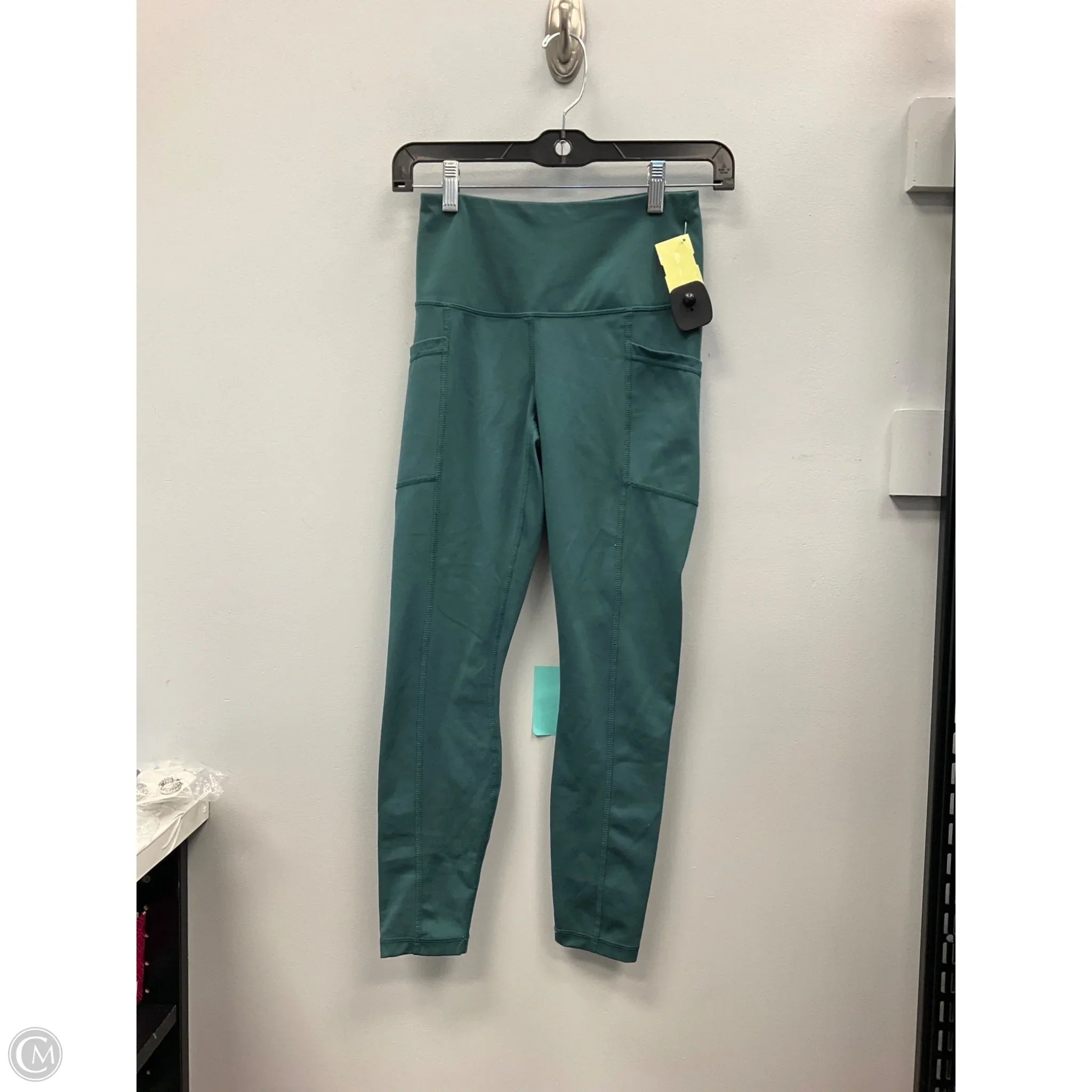 Athletic Leggings By Yogalicious In Green, Size: Xs