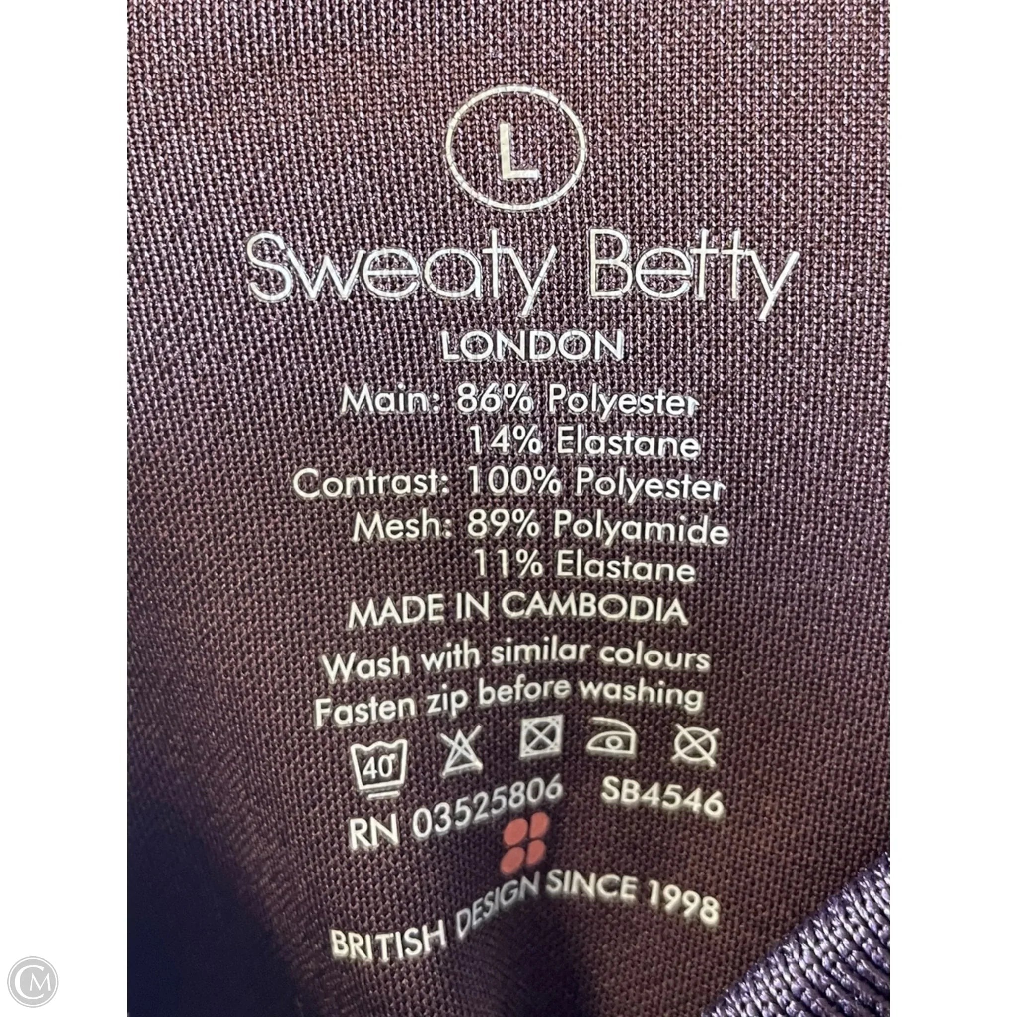 Jacket Other By Sweaty Betty In Purple & Red, Size: L