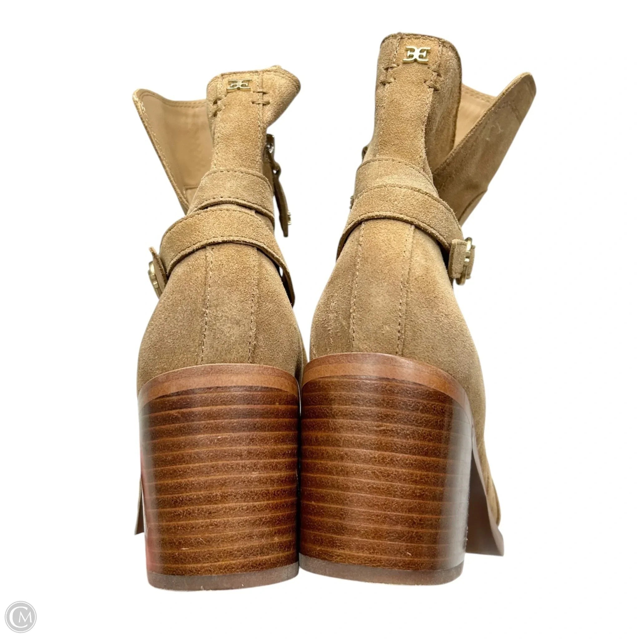 Boots Knee Heels By Sam Edelman In Tan, Size: 7.5