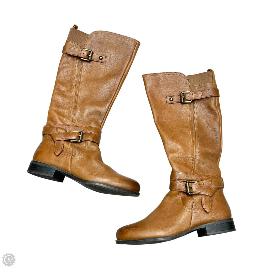 Boots Knee Flats By Naturalizer In Tan, Size: 7.5