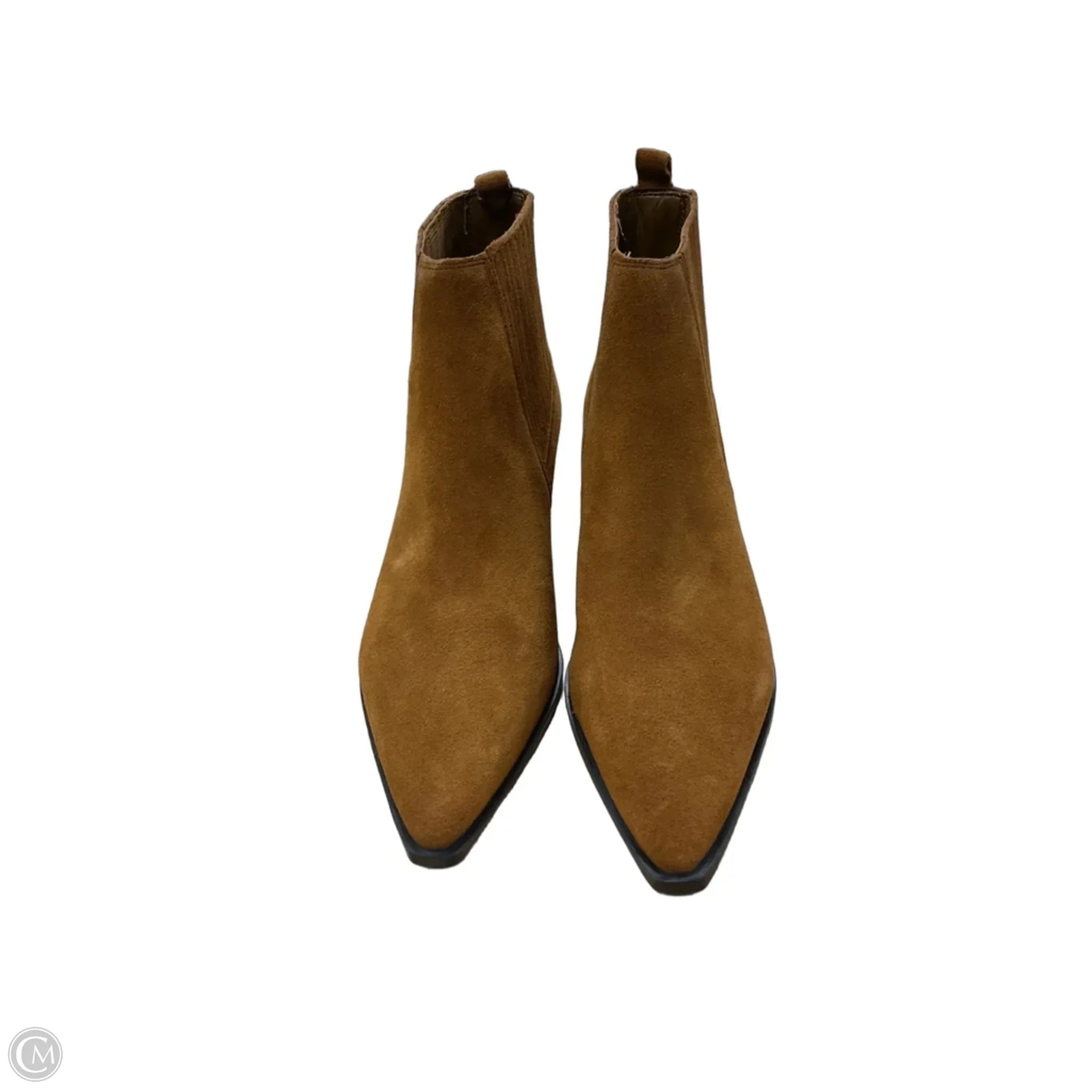 Boots Ankle Flats By Marc Fisher In Brown, Size: 8