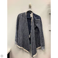 Cardigan By Chicos In Blue & Silver, Size: L