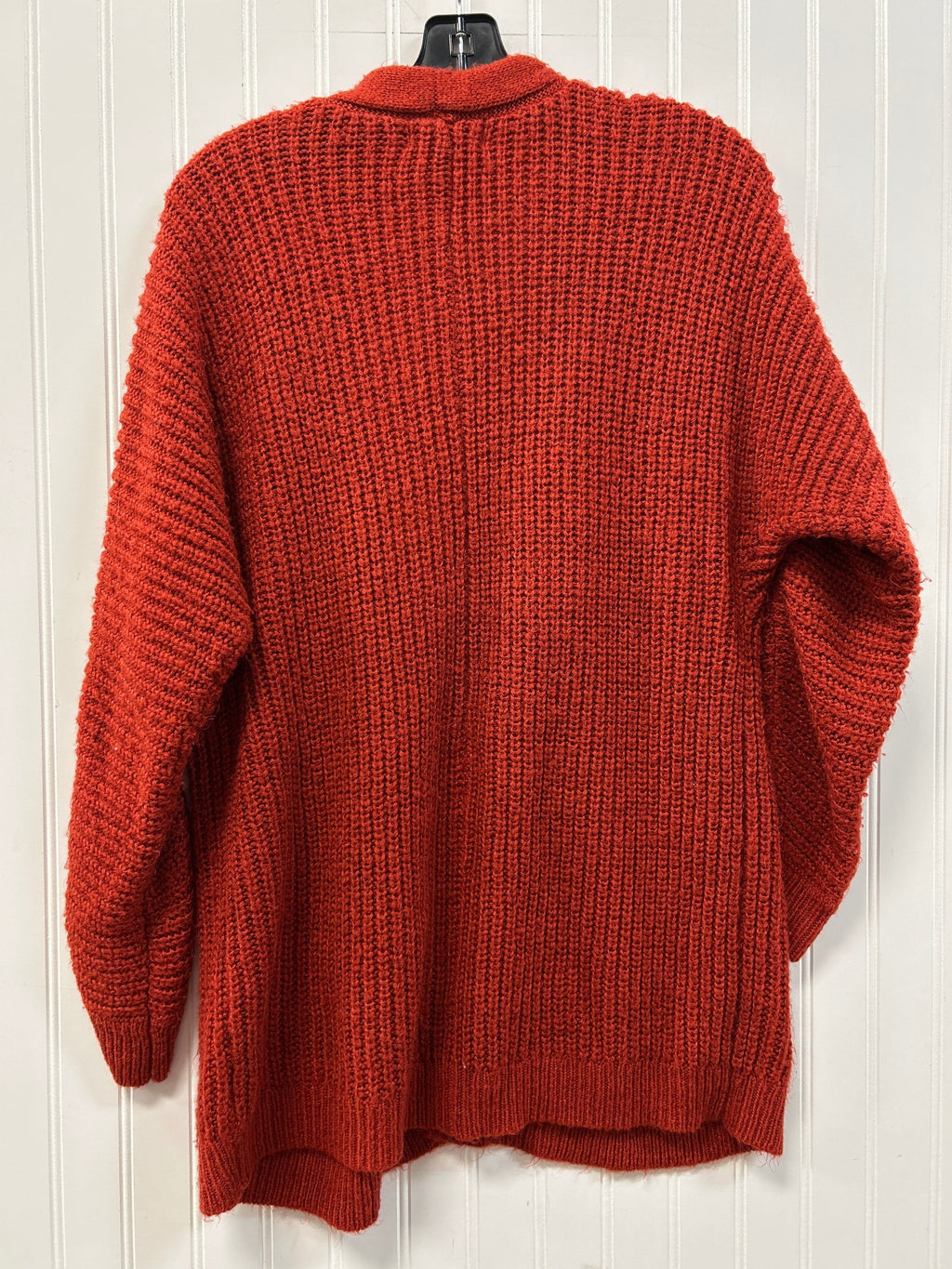 Sweater Cardigan By Pink Rose In Orange, Size:L