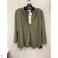 Top Long Sleeve By Calvin Klein In Green, Size: M