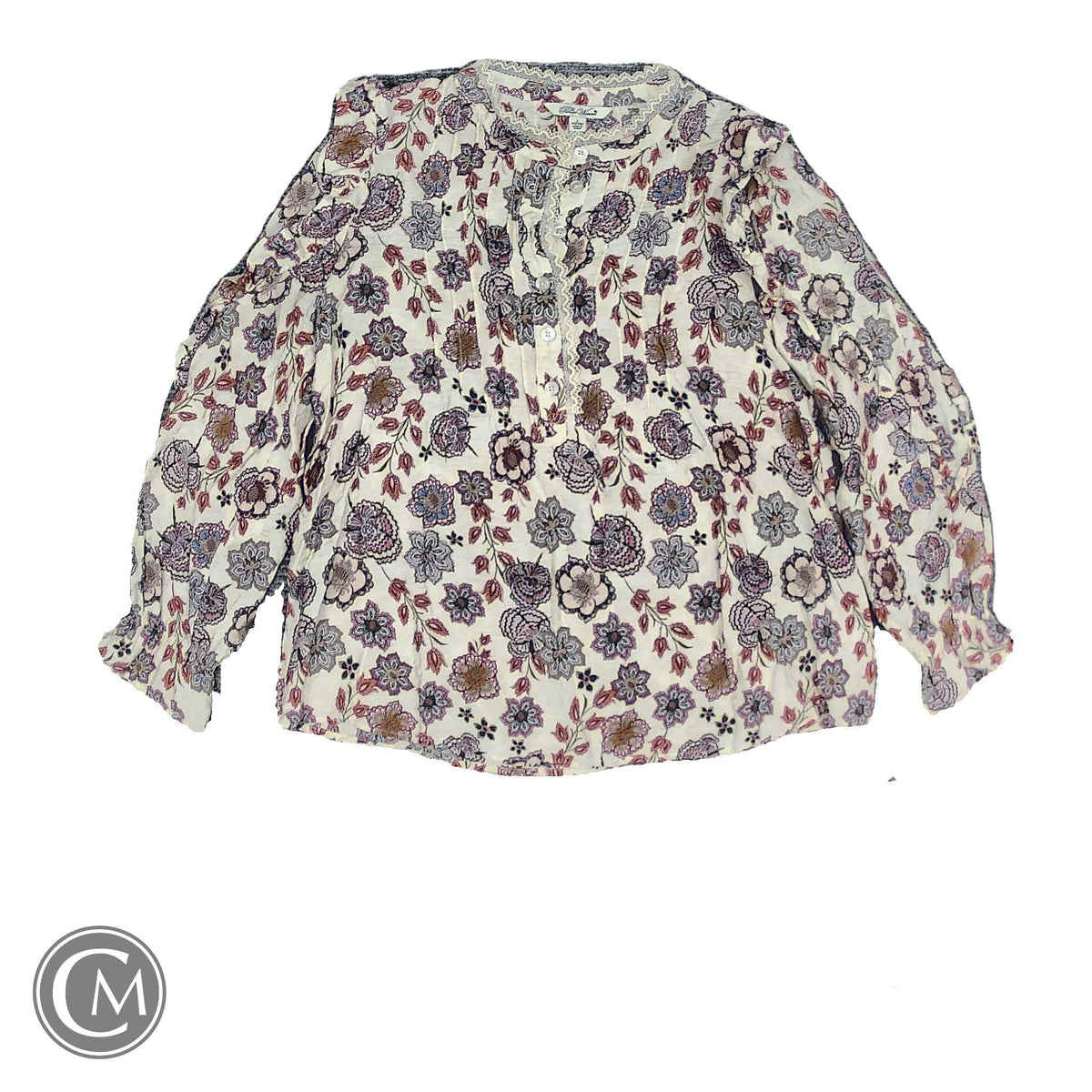 Blouse Ls By The Pioneer Woman In Floral Print, Size: L