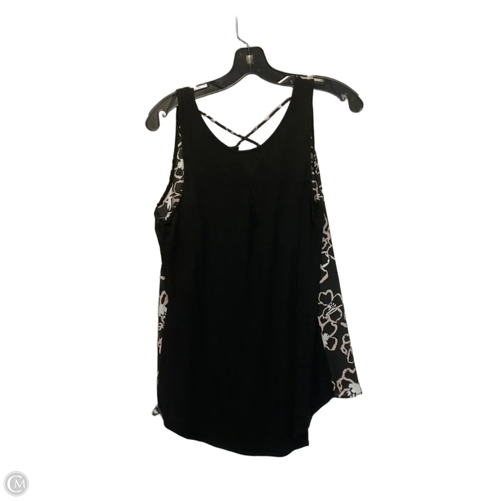 Top Sleeveless By Fortune & Ivy In Black, Size: M