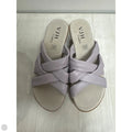 Sandals Heels Wedge By Clothes Mentor In Purple, Size: 8