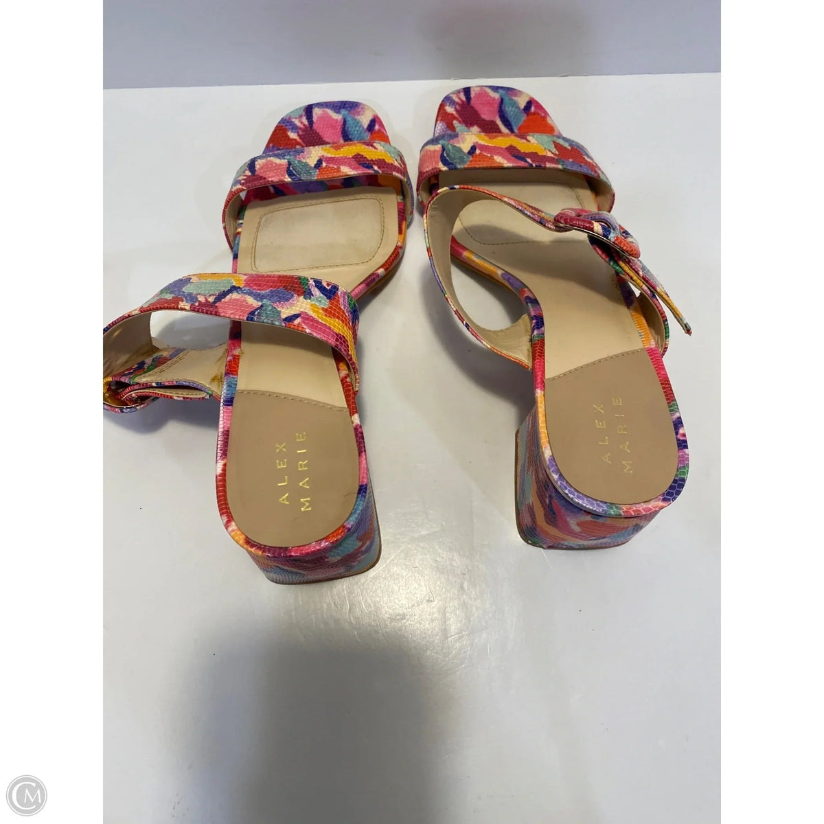 Shoes Heels Block By Alex Marie In Multi-colored, Size: 10