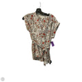 Top Short Sleeve By Monteau In Floral Print, Size: L