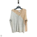 Sweater Cardigan By Cabi In Brown & Grey, Size: S