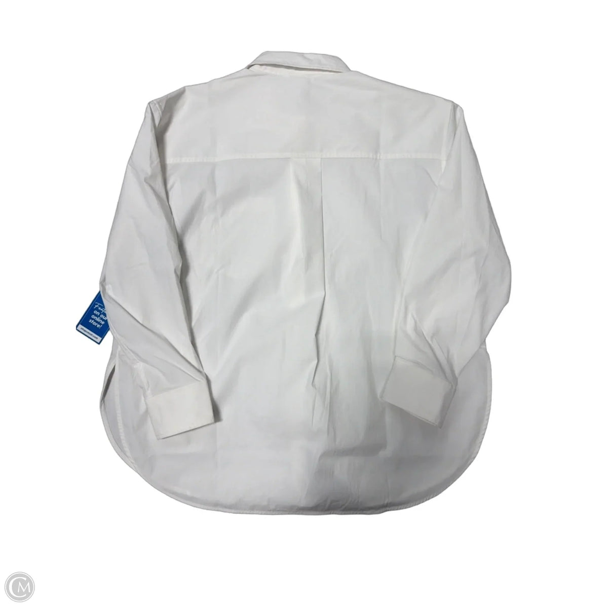 Athletic Top Long Sleeve Collar By Athleta In White, Size: M