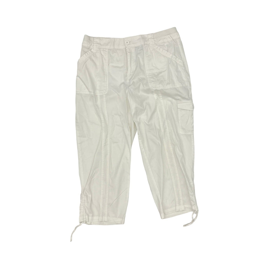 Pants Cropped By Christopher And Banks In White, Size:10