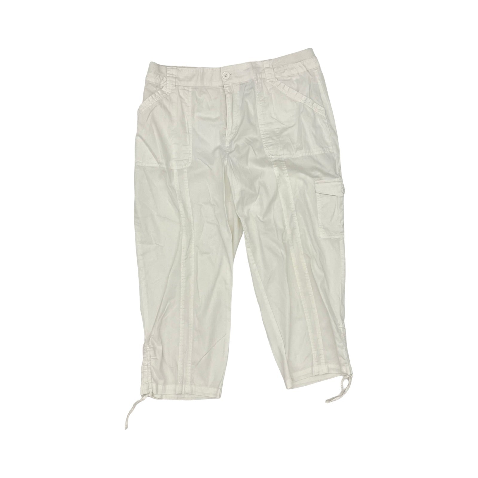 Pants Cropped By Christopher And Banks In White, Size:10