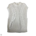 Sweater Short Sleeve By A New Day In Cream, Size: S