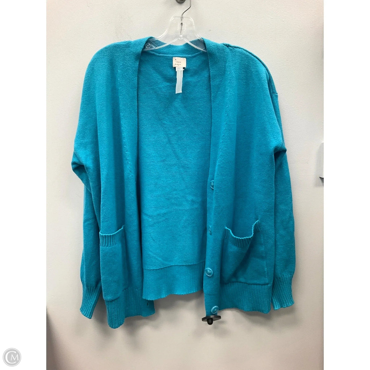 Sweater Cardigan By A New Day In Blue, Size: Xs