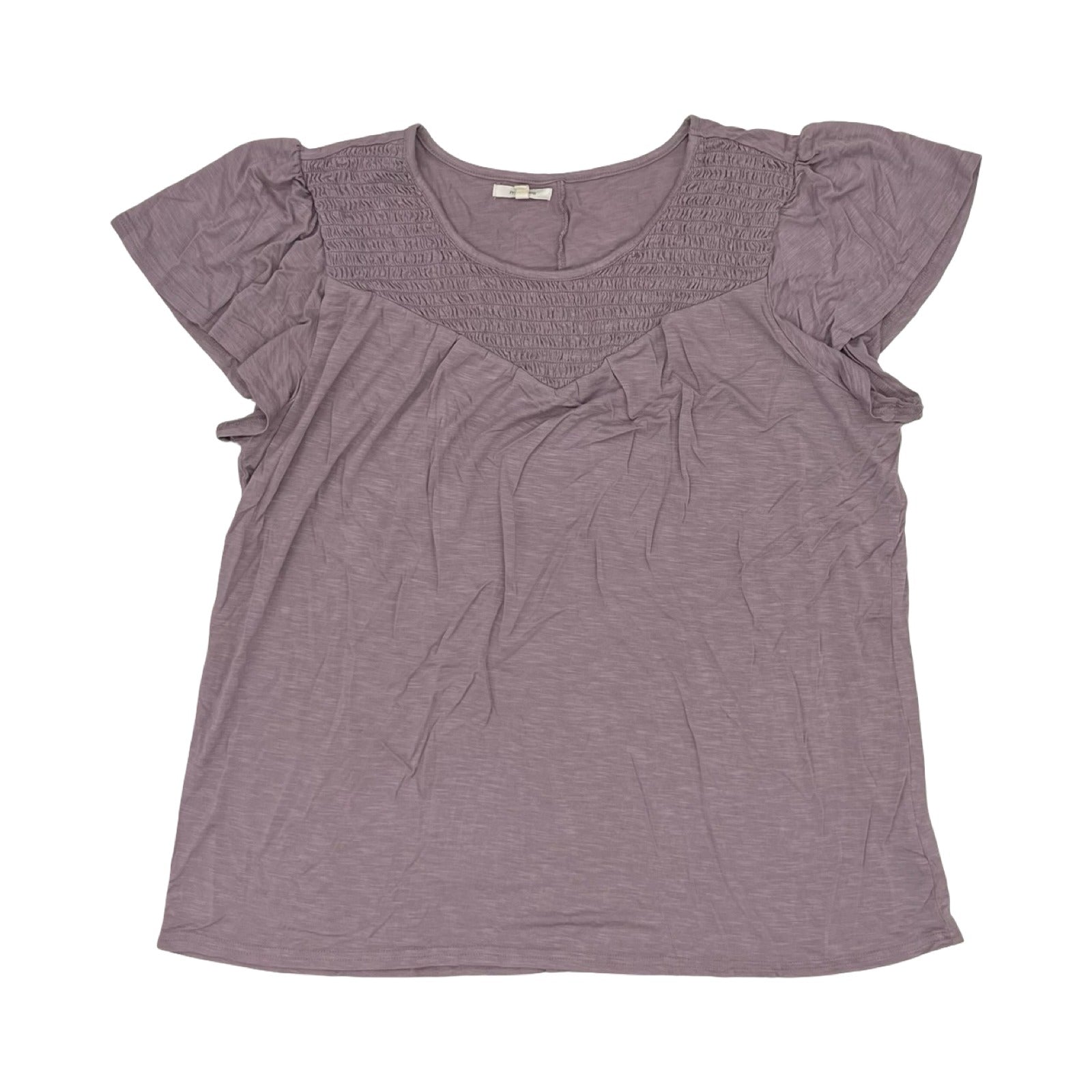Blouse Ss By Maurices In Purple, Size:Xxl