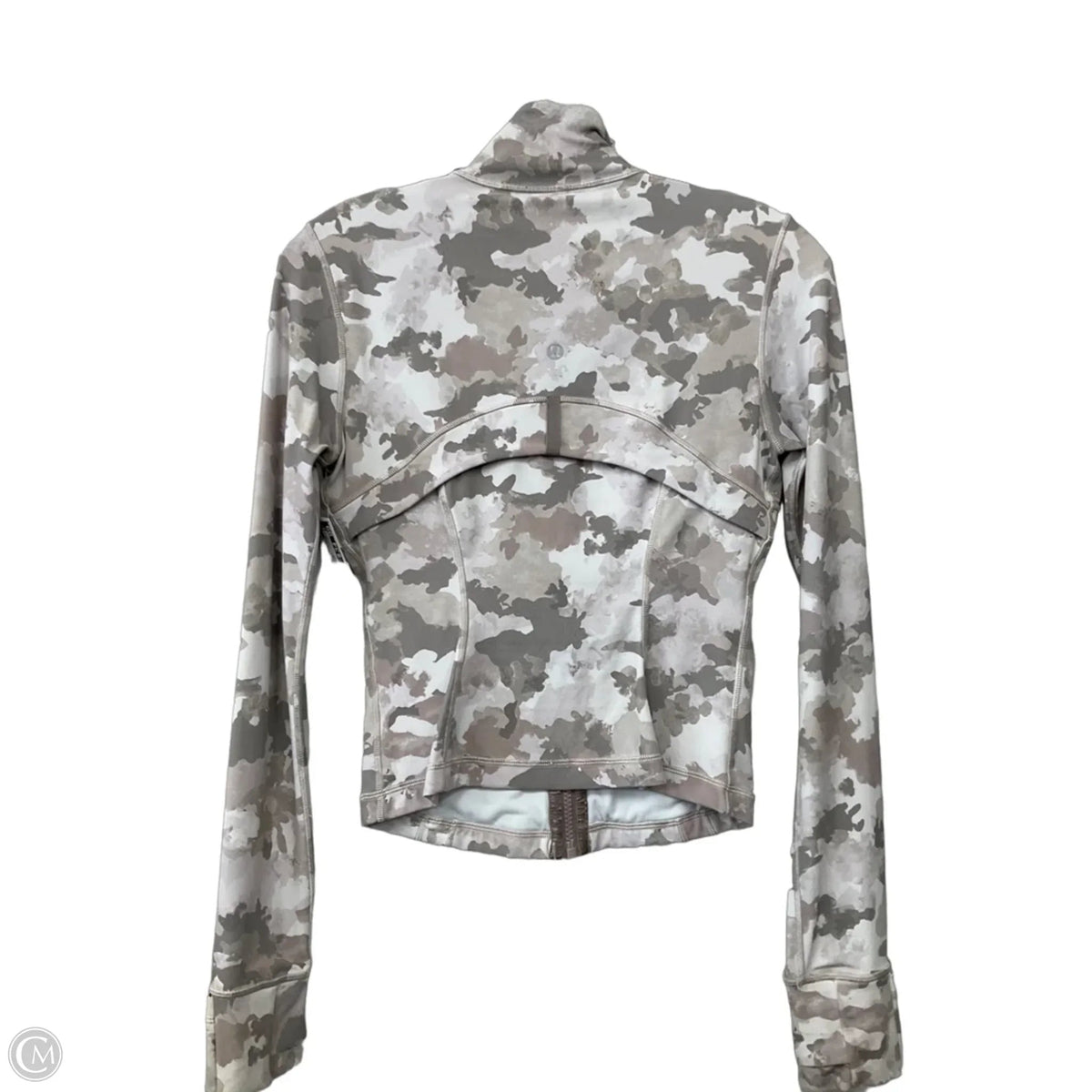 Athletic Jacket By Lululemon In Camouflage Print, Size: 4