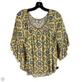 Top Short Sleeve By Cato In Yellow, Size: L