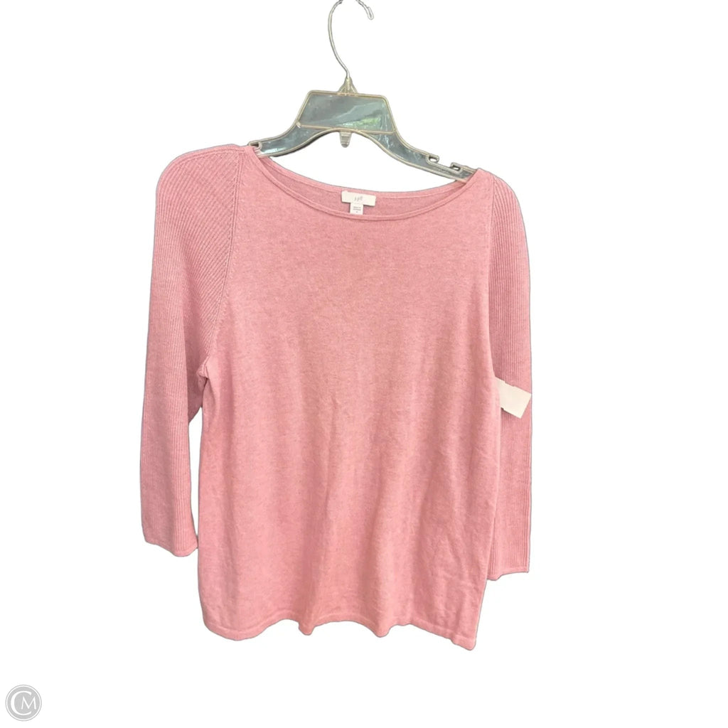 Top Long Sleeve By J. Jill In Pink, Size: S