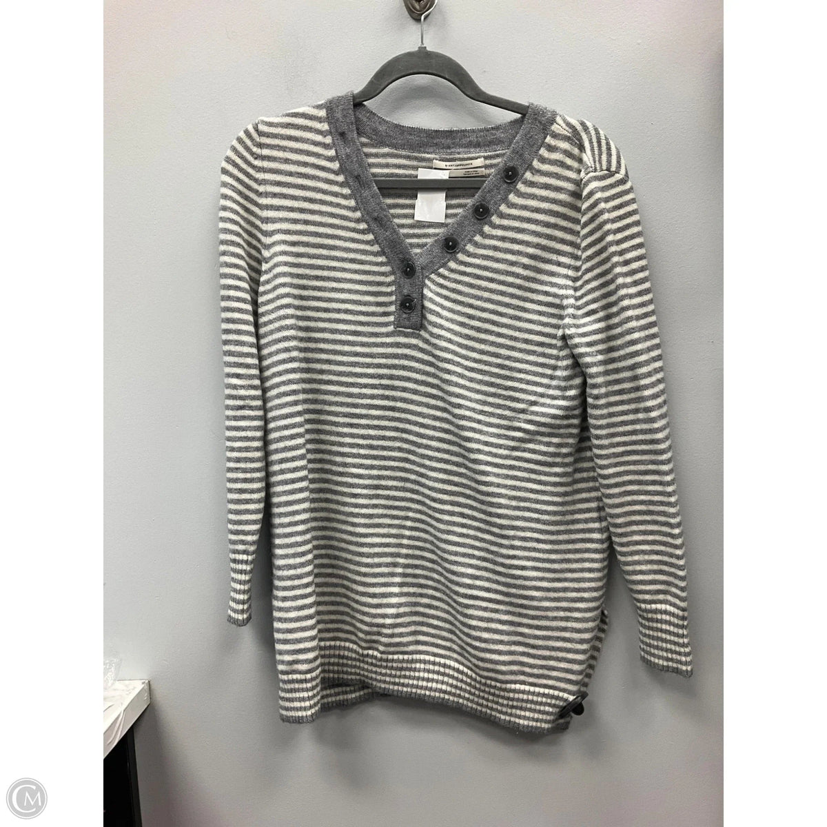 Sweater By Anthropologie In Striped Pattern, Size: S