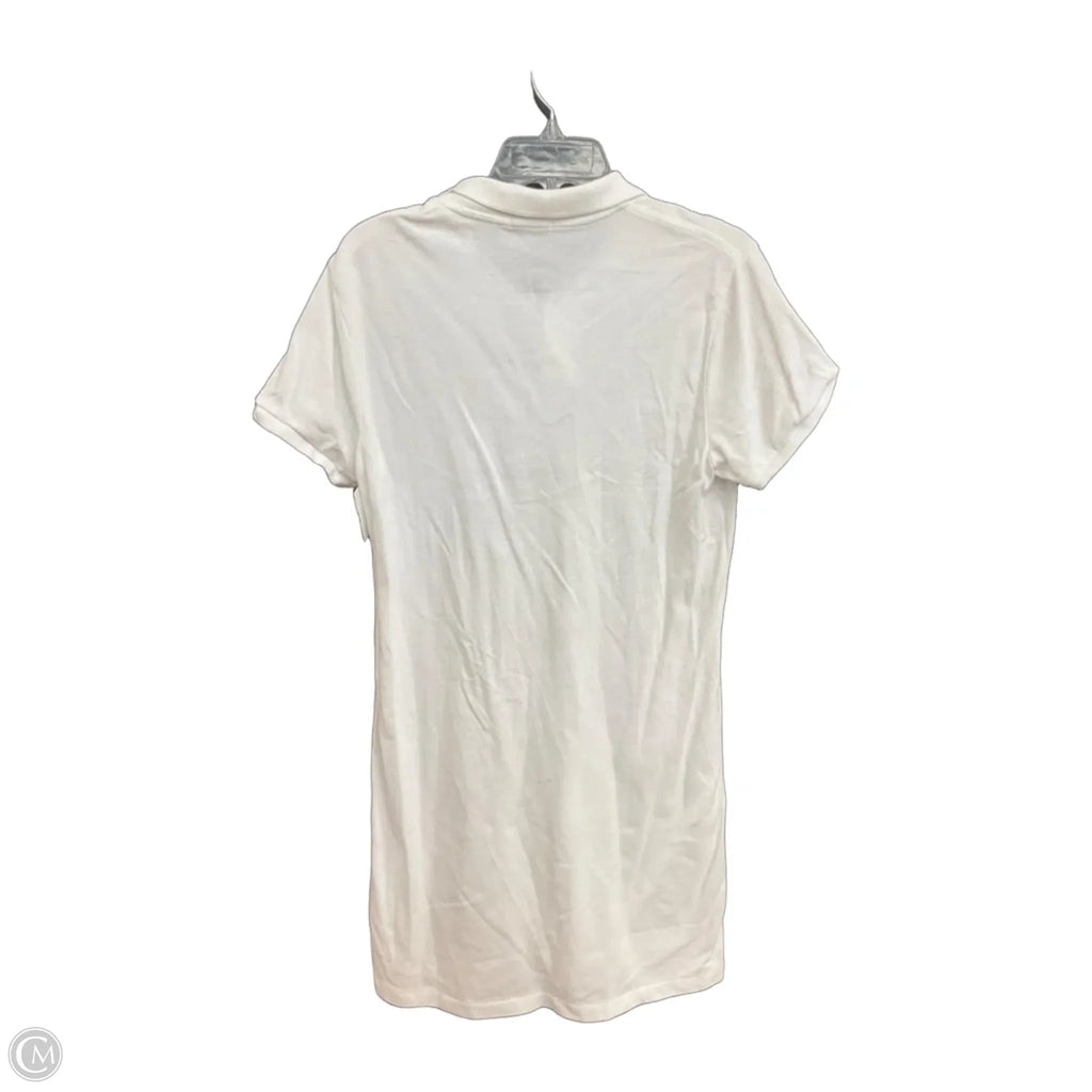 Dress Casual Midi By Polo Ralph Lauren In White, Size: L