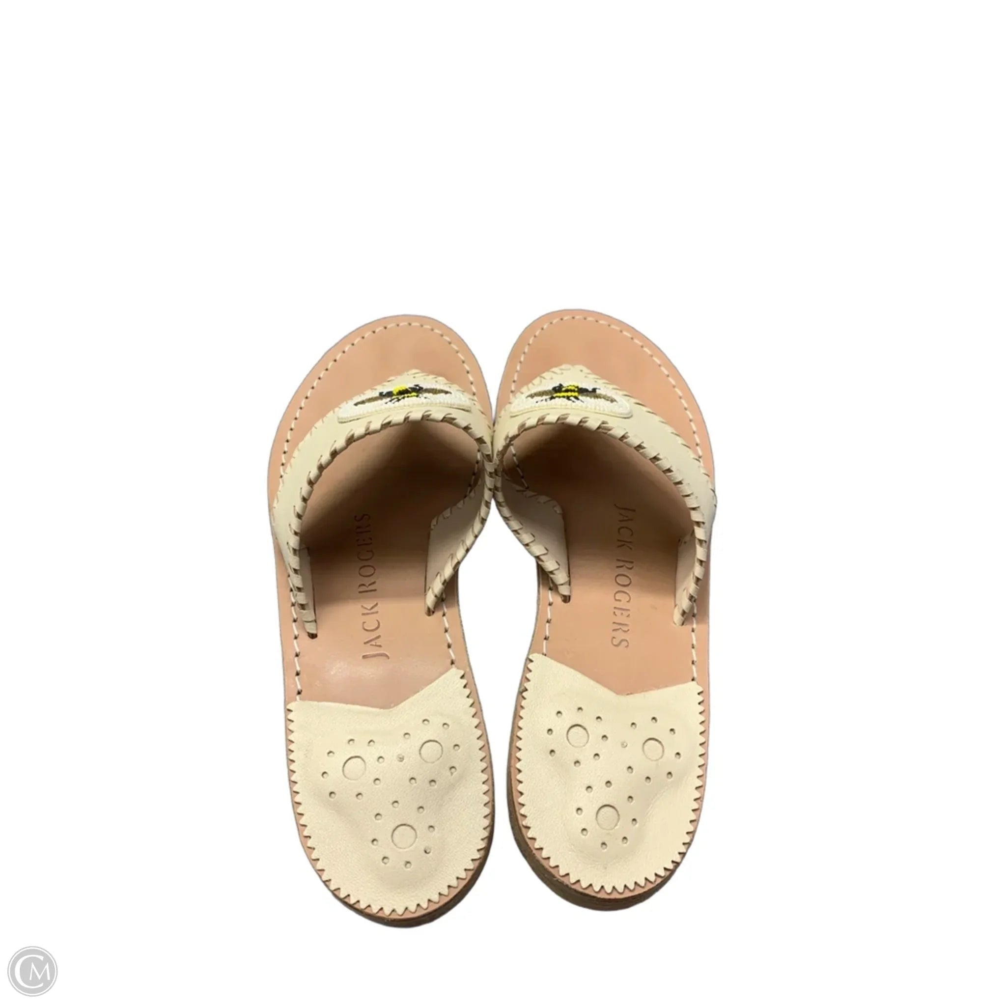 Sandals Flats By Jack Rogers In Cream, Size: 8.5