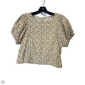 Top Short Sleeve By Madewell In Tan, Size: 8