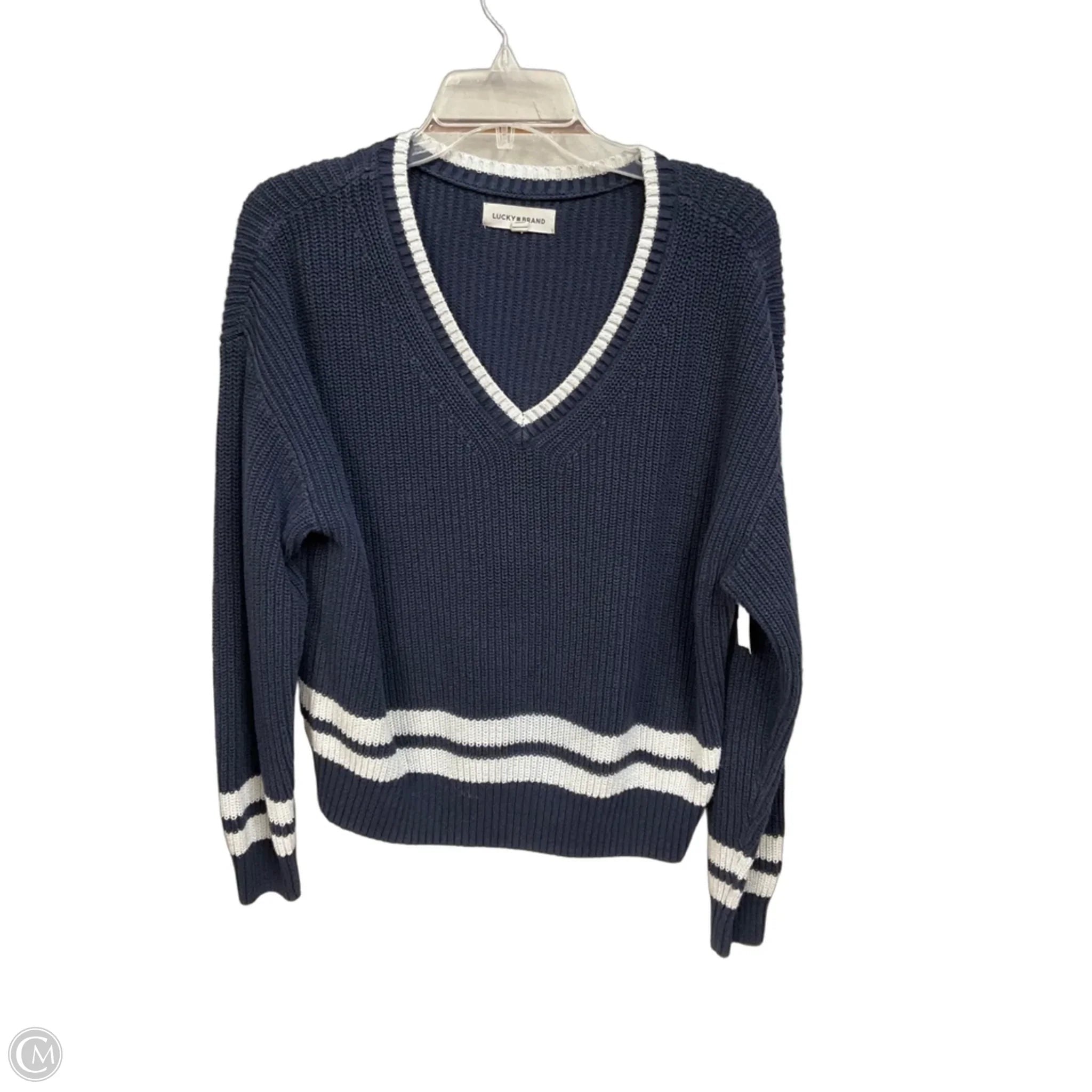 Sweater By Lucky Brand In Blue, Size: M
