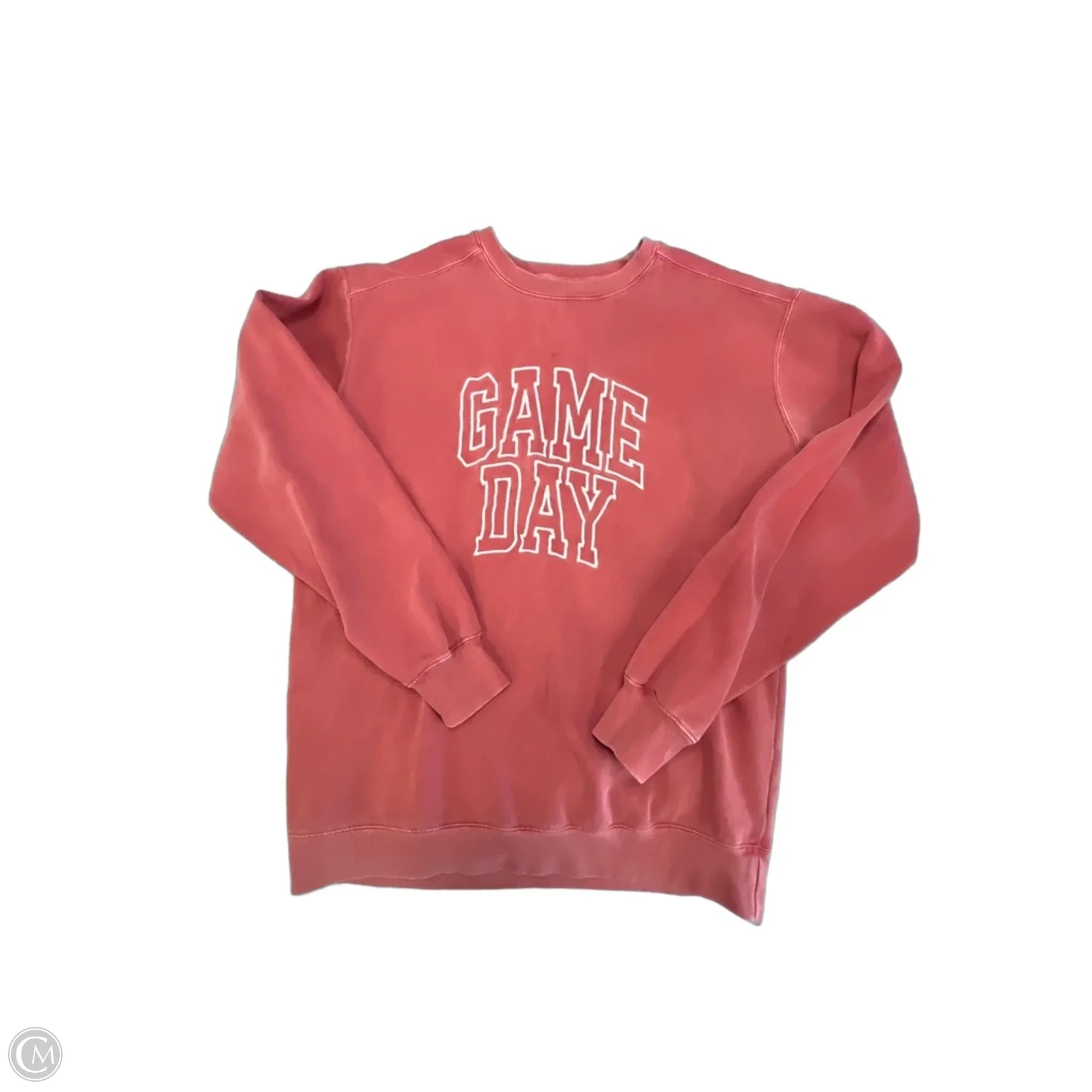Sweatshirt Crewneck By Clothes Mentor In Red, Size: M