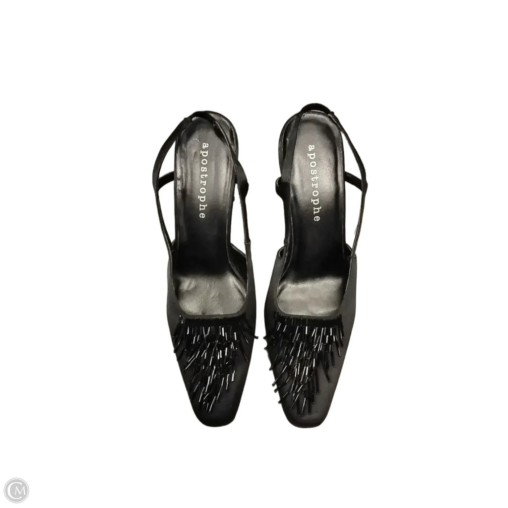 Shoes Heels Block By Apostrophe In Black, Size: 8