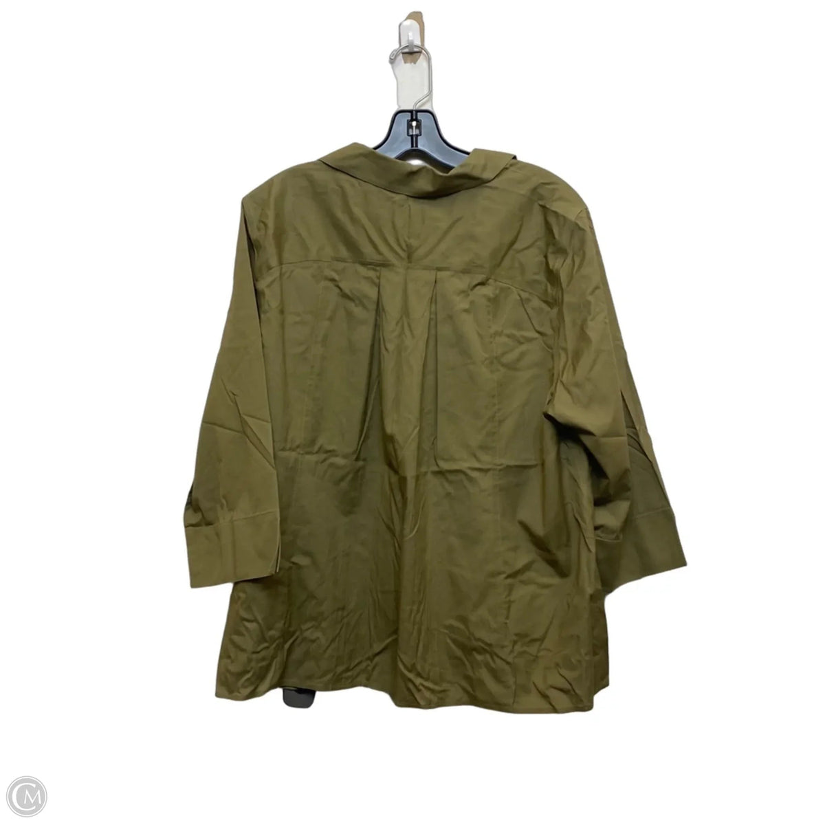 Top Long Sleeve By Chicos In Green, Size: Xl