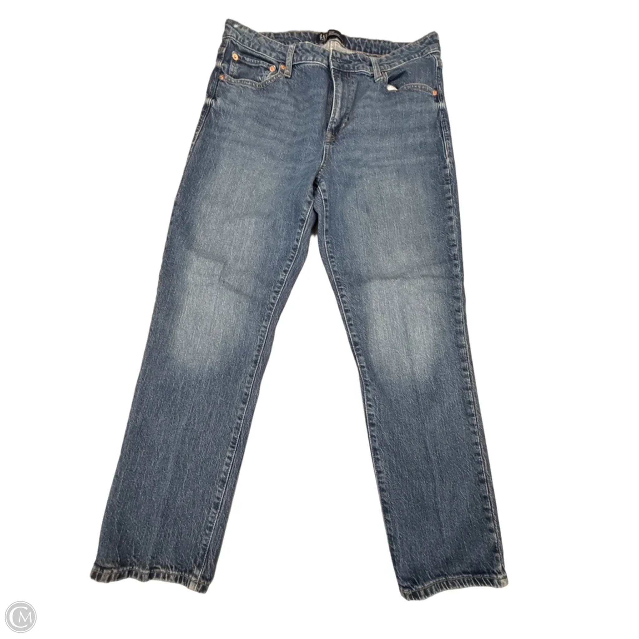 Jeans Boyfriend By Gap In Blue Denim, Size: 12