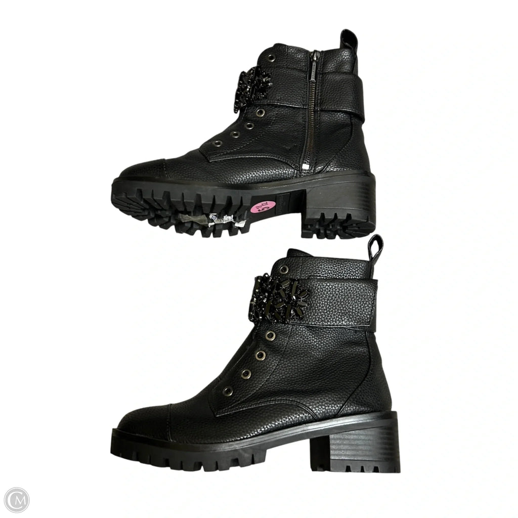 Boots Designer By Karl Lagerfeld In Black, Size: 5.5