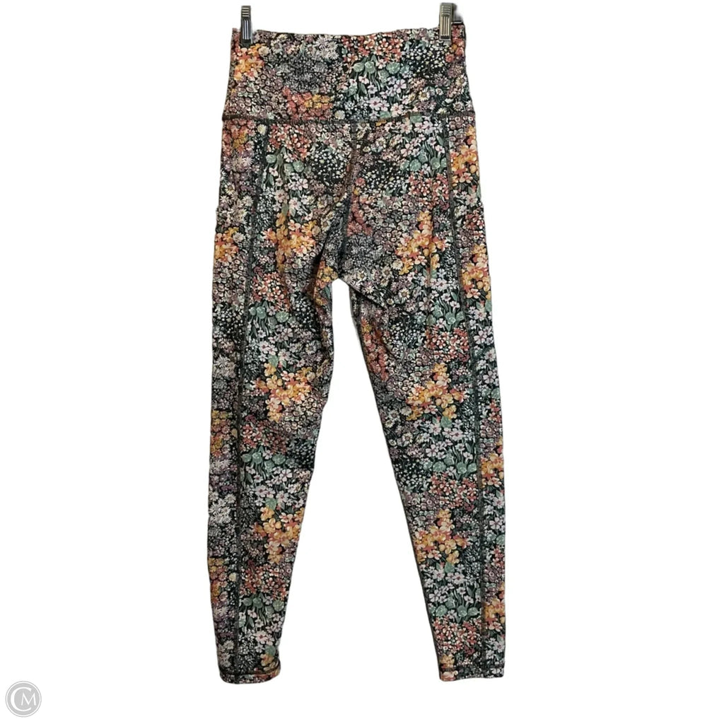 Athletic Leggings By American Eagle In Floral Print, Size: M