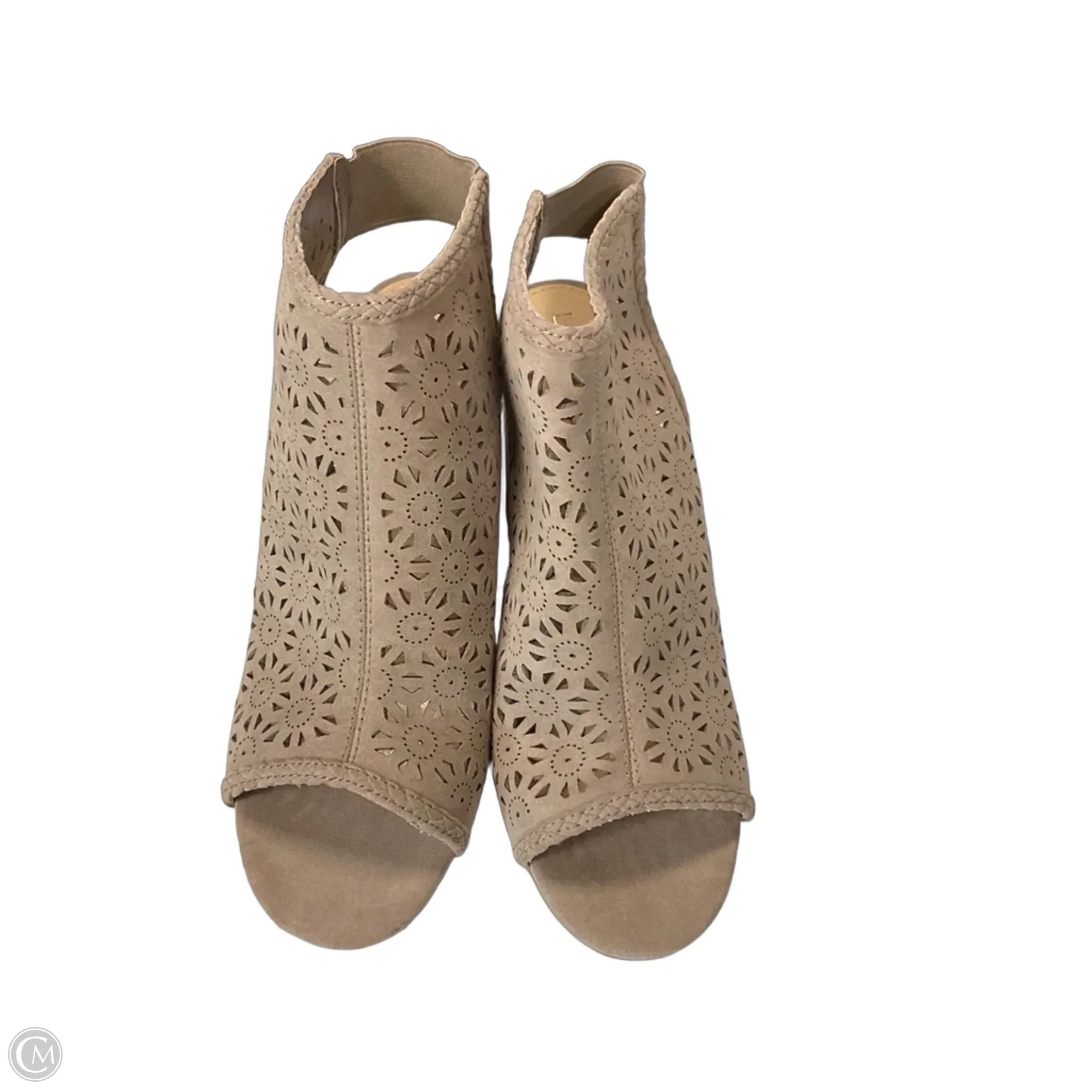 Sandals Heels Block By Lc Lauren Conrad In Taupe, Size: 8