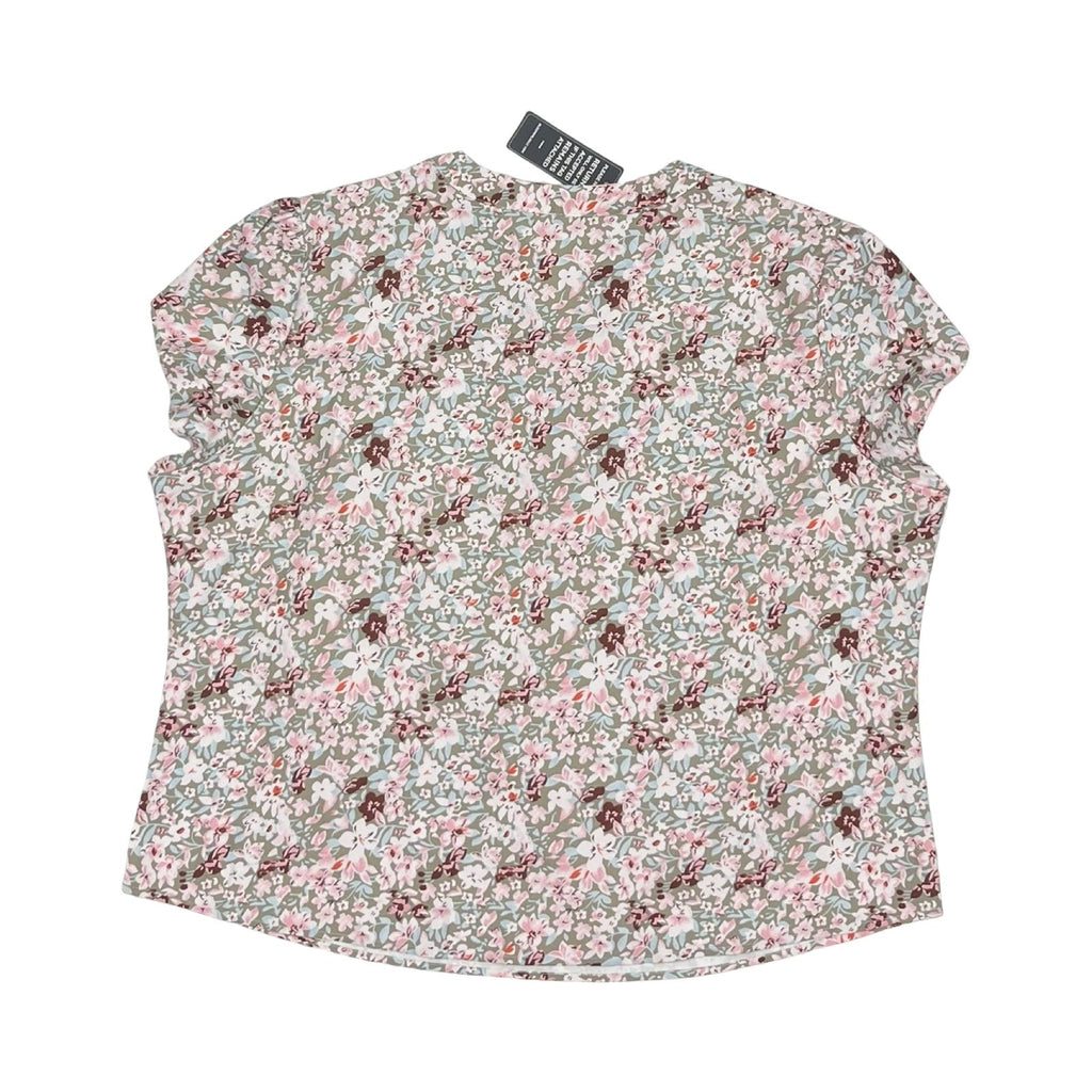 Blouse Ss By Cme In Floral Print, Size:Xxl