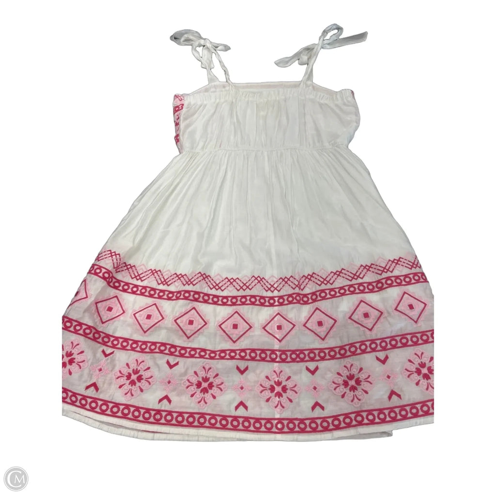 Dress Casual Short By Savanna Jane In Pink & White, Size: 1x