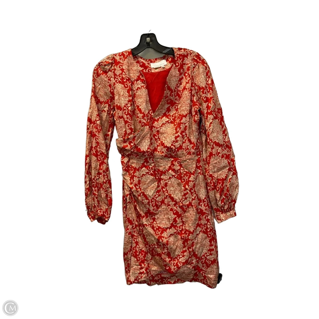 Dress Casual Short By Anthropologie In Orange, Size: 4