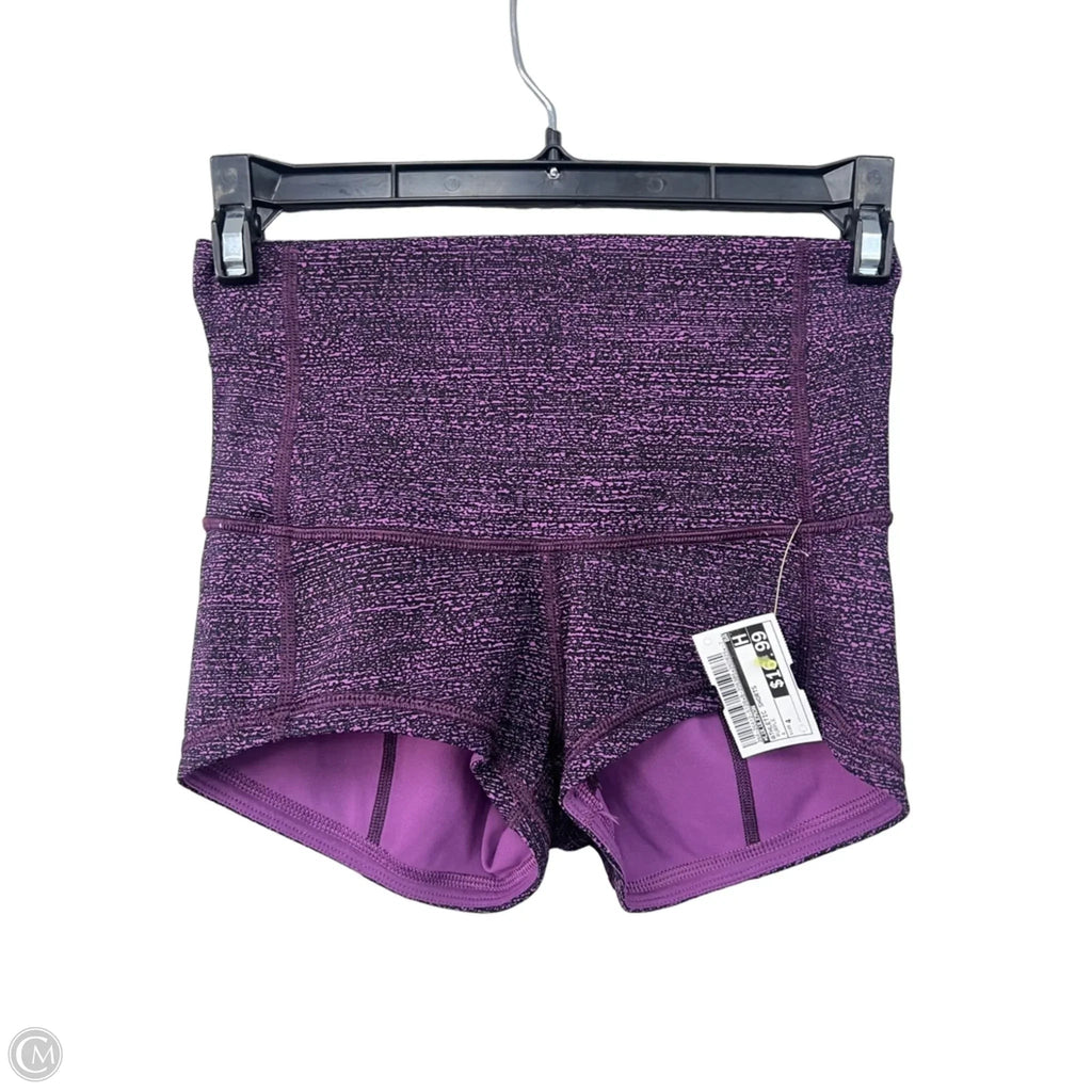 Athletic Shorts By Lululemon In Purple, Size: 4