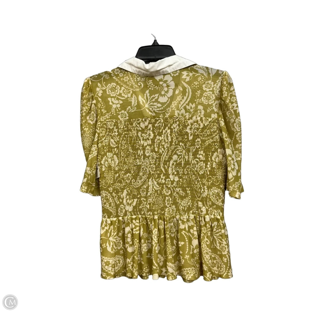Top Short Sleeve By Maeve In Floral Print, Size: L