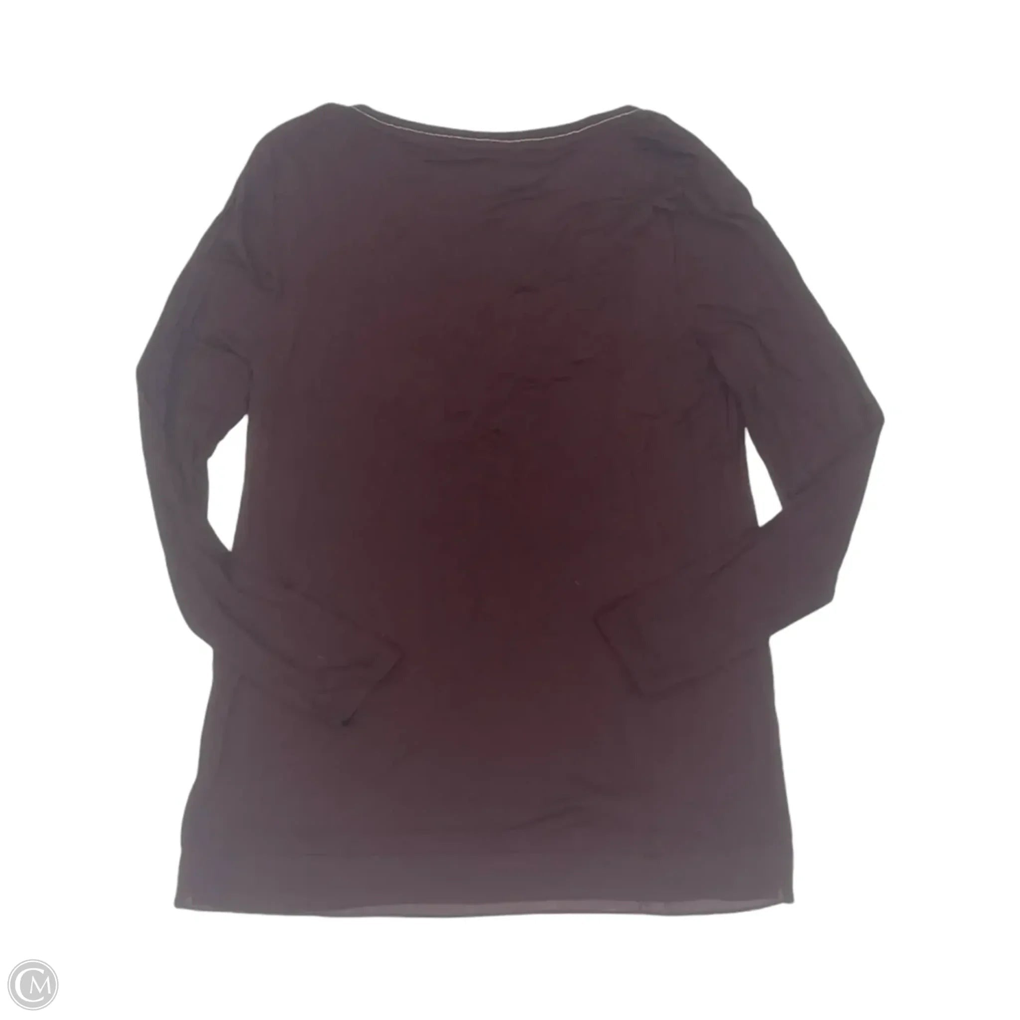 Top Long Sleeve By White House Black Market In Maroon, Size: S