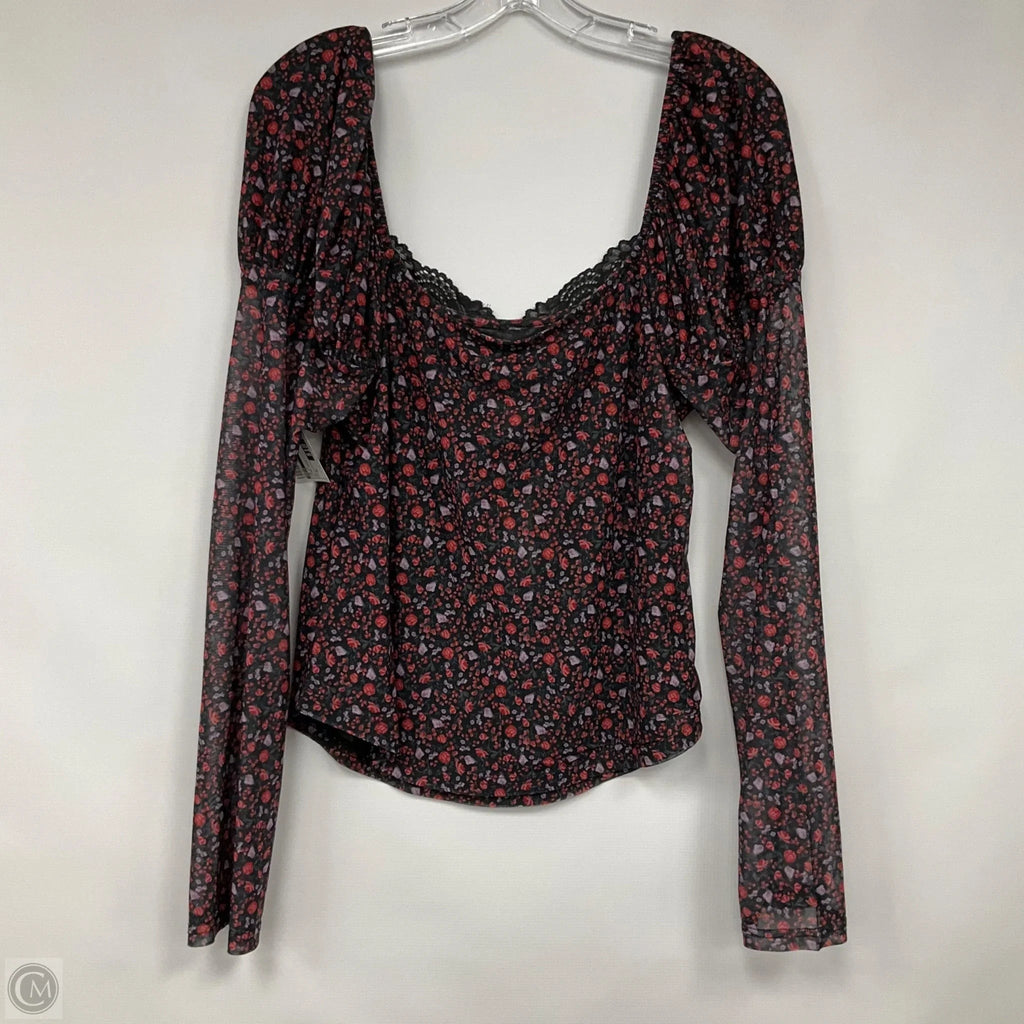 Top Long Sleeve By Maeve In Floral Print, Size: Xl