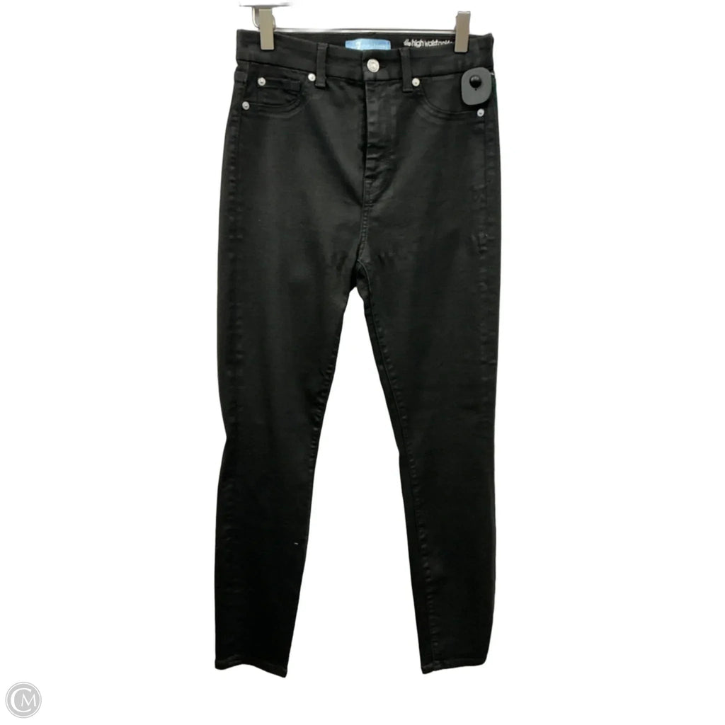 Jeans Skinny By 7 For All Mankind In Black, Size: 6