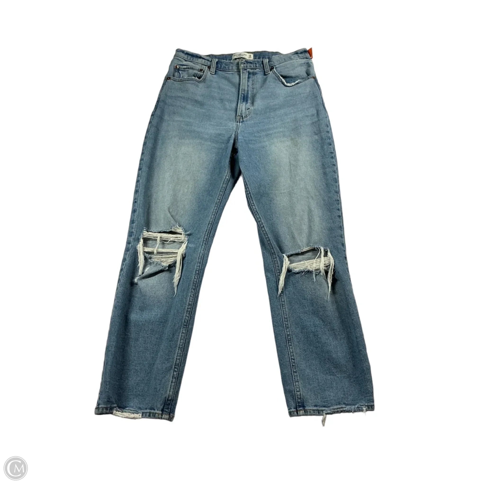 Jeans Straight By Abercrombie And Fitch In Blue, Size: 30