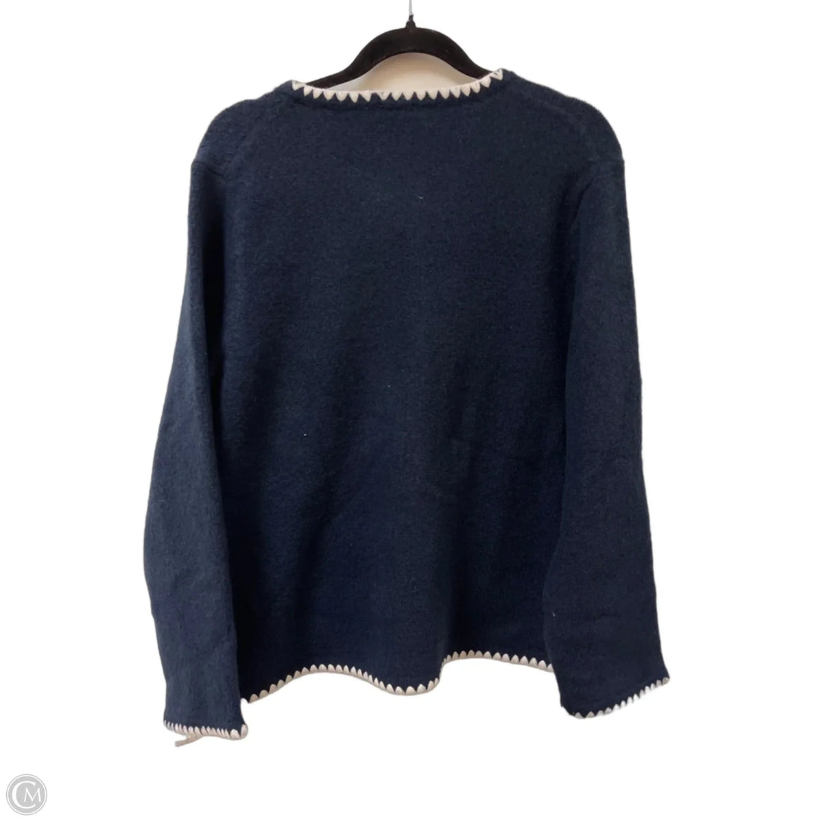 Sweater Cardigan By Talbots In Navy, Size: Xlp