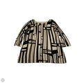 Top 3/4 Sleeve By Susan Graver In Black & Cream, Size: L