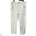 Jeans Boot Cut By Seven 7 In White Denim, Size: 12