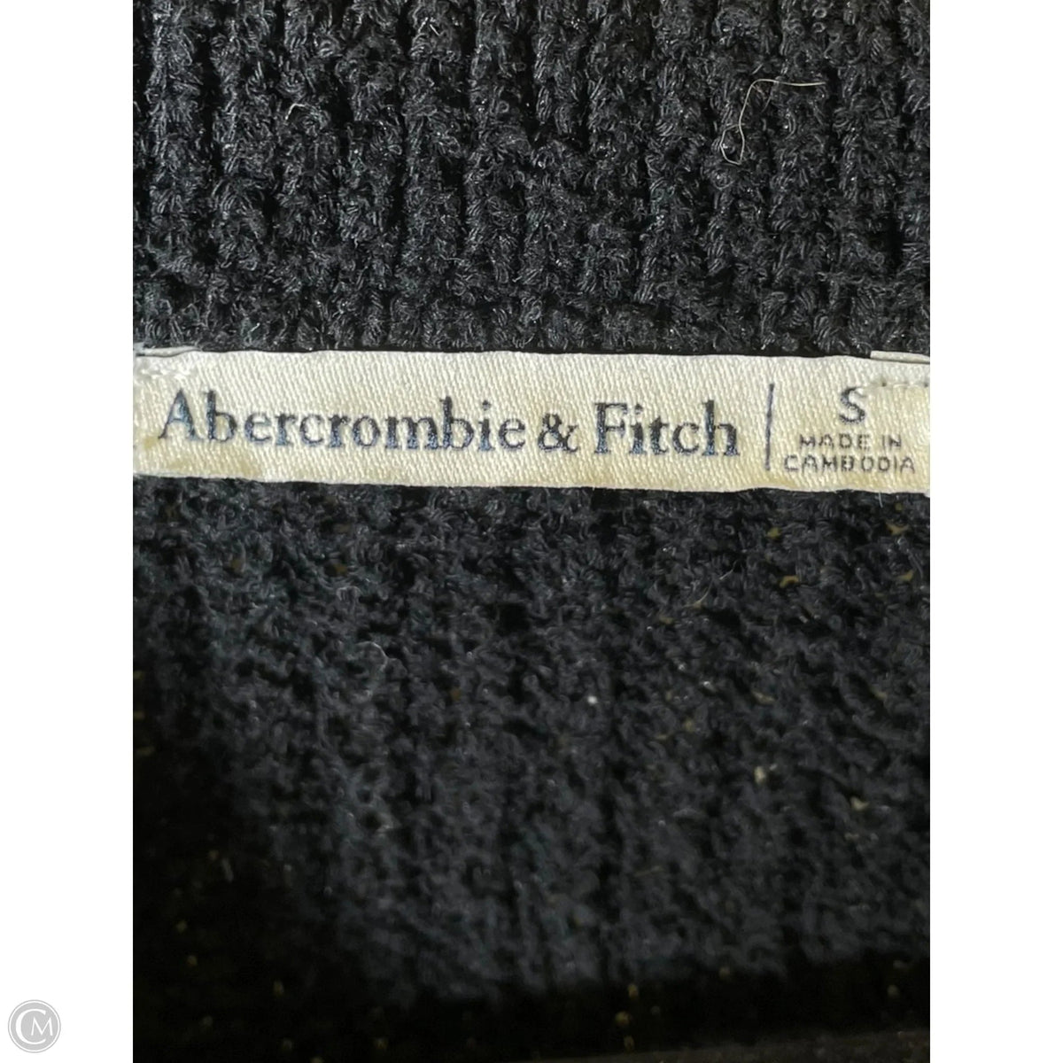 Top Short Sleeve By Abercrombie And Fitch In Black, Size: S