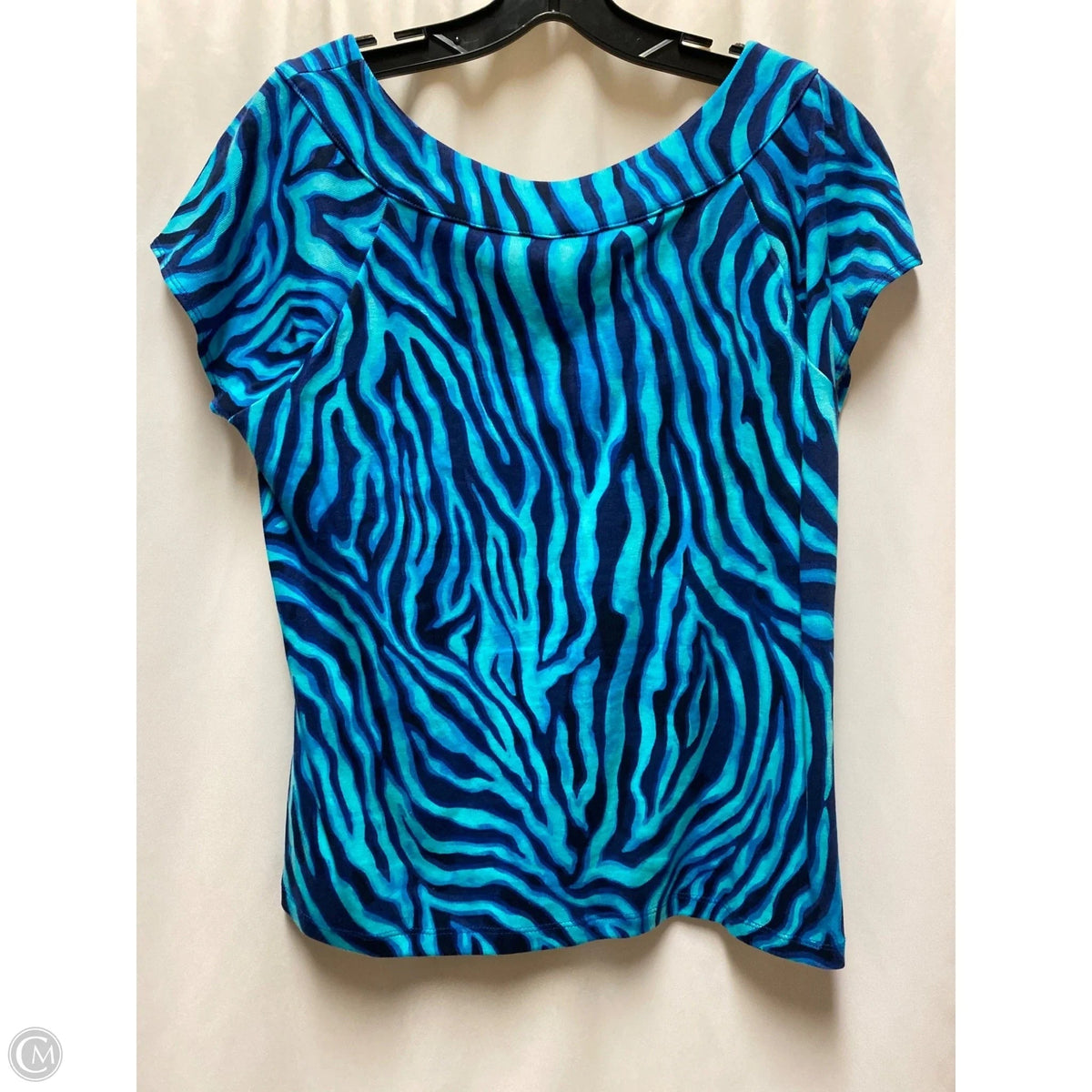 Top Short Sleeve By Rafaella In Teal, Size: Xl